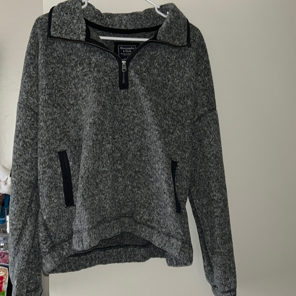 Grey Abercrombie & Fitch Fleece
